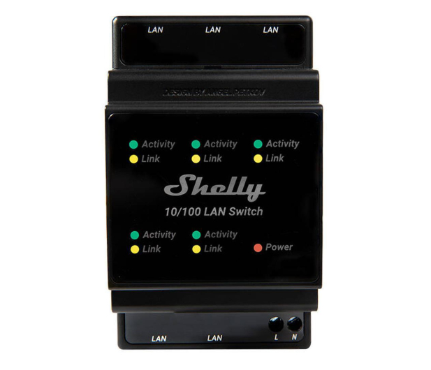 Shelly Przełącznik Ethernet z 5 portami RJ45 LAN Switch LANSwitch - 1305805 - zdjęcie 2
